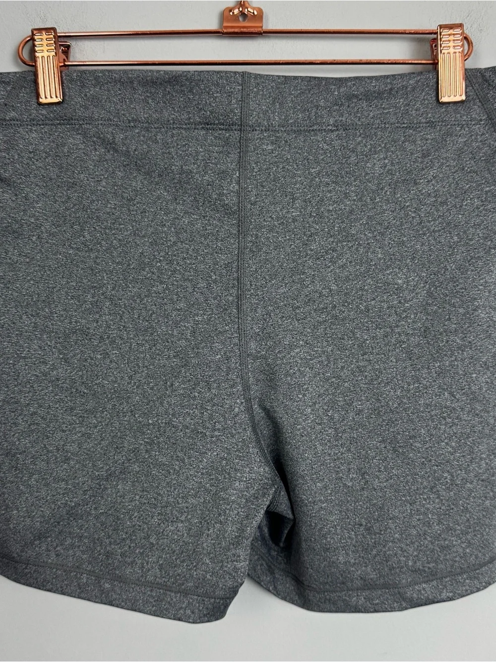 NIKE PRO | Gray Heather High-Rise Fitted Dri-Fit Shorts Women’s Size X-Large
